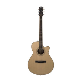 Fender Limited Ed PM-4CE Grand Auditorium Custom Acoustic Guitar w/Case, Natural
