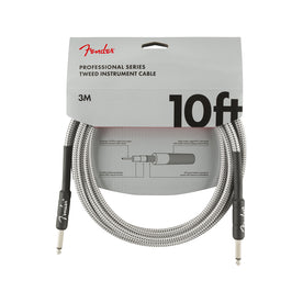 Fender Professional Series Instrument Cable, 10ft, White Tweed