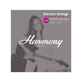 Harmony HE03 Nickel Electric Guitar Strings, Medium, 11/49