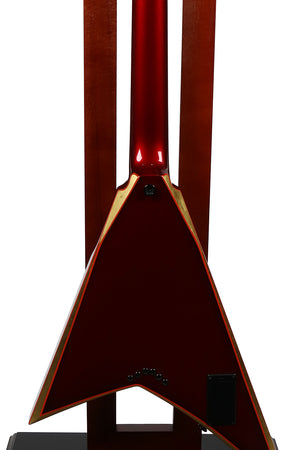 Jackson Custom Shop Randy Rhoads 1T Electric Guitar, Burgundy w/Gold Leaf Bevels