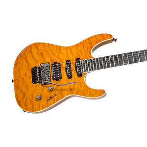 Jackson Pro Series Soloist SL3Q MAH Electric Guitar, Ebony FB, Dark Amber