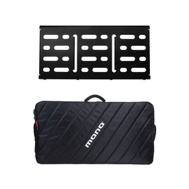 MONO Pedalboard Large, Black and Pro Accessory Case 2.0, Black