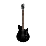 Sterling by Music Man AX3S Axis Electric Guitar, Jatoba FB, Black w/White Binding (AX3S-BK-R1)