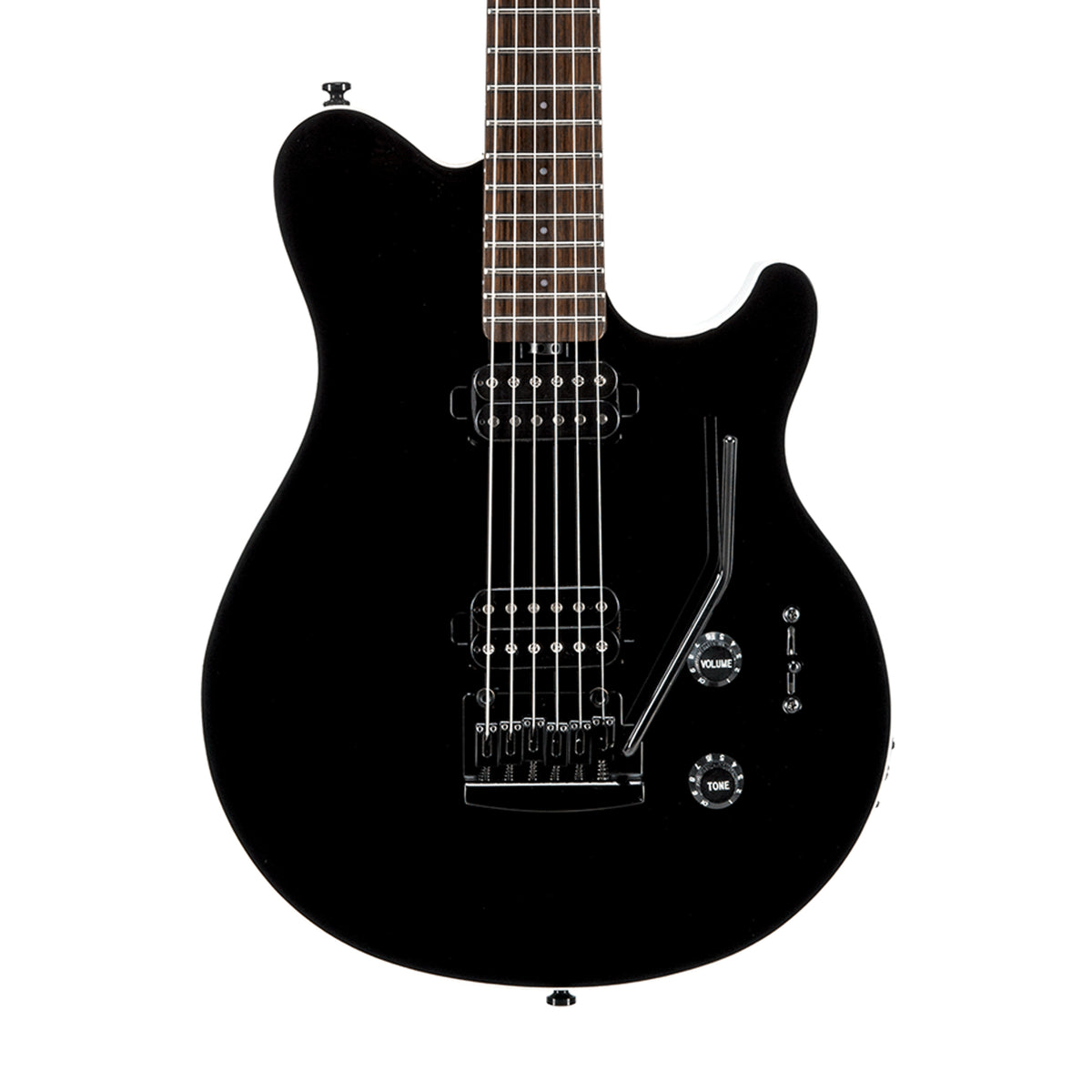 Sterling by Music Man AX3S Axis Electric Guitar, Jatoba FB, Black