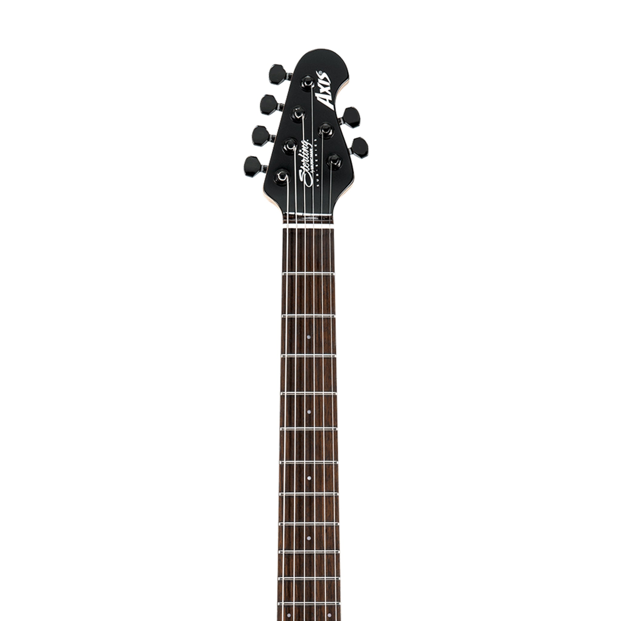Sterling by Music Man AX3S Axis Electric Guitar, Jatoba FB, Black