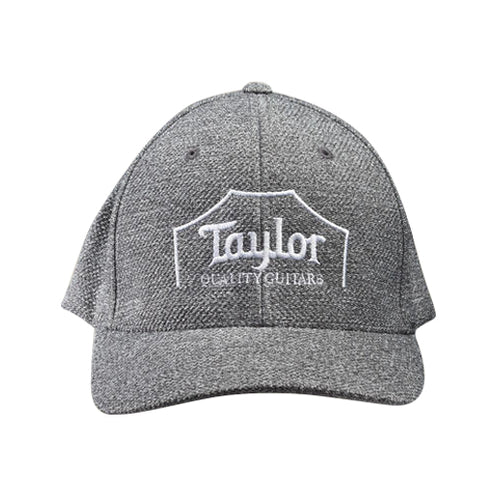 Taylor Flex Fit Cap, Crown Logo, Melange Heather, S-M