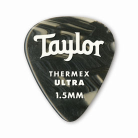 Taylor Premium DarkTone 351 Thermex Ultra Picks, Black Onyx, 1.50mm, 6-Pack