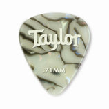 Taylor Celluloid 351 Picks, Abalone, 0.71mm, 12-Pack