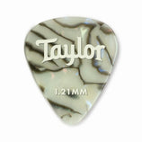 Taylor Celluloid 351 Picks, Abalone, 1.21mm, 12-Pack