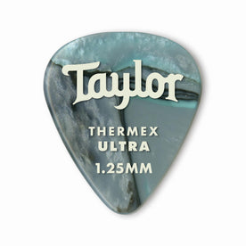 Taylor Premium DarkTone 351 Thermex Ultra Picks, Abalone, 1.25mm, 6-Pack