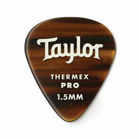 Taylor Premium DarkTone 351 Thermex Pro Picks, Tortoise Shell, 1.50mm, 6-Pack