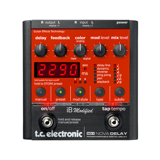 ギター t.c. electronic ND-1 NOVA DELAY TC Electronic ND-1 Nova Delay Guitar Effects Pedal, UK Plug – Swee