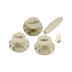 Allparts PK-0178-050 Parchment Knob Set for Stratocaster