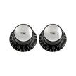Allparts PK-0182-023 Black Tone Reflector Knobs, Set of 2