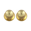 Allparts PK-0182-032 Gold Tone Reflector Knobs, Set of 2