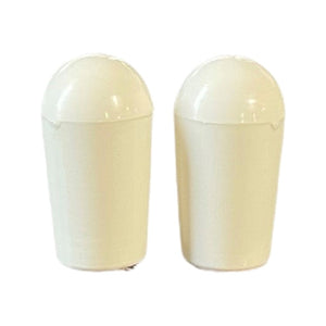 Allparts SK-0040-025 White Switch Tips for USA Toggles, Set of 2