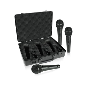 Behringer XM1800S Ultravoice Handheld Supercardioid Dynamic Microphone, 3-Pack