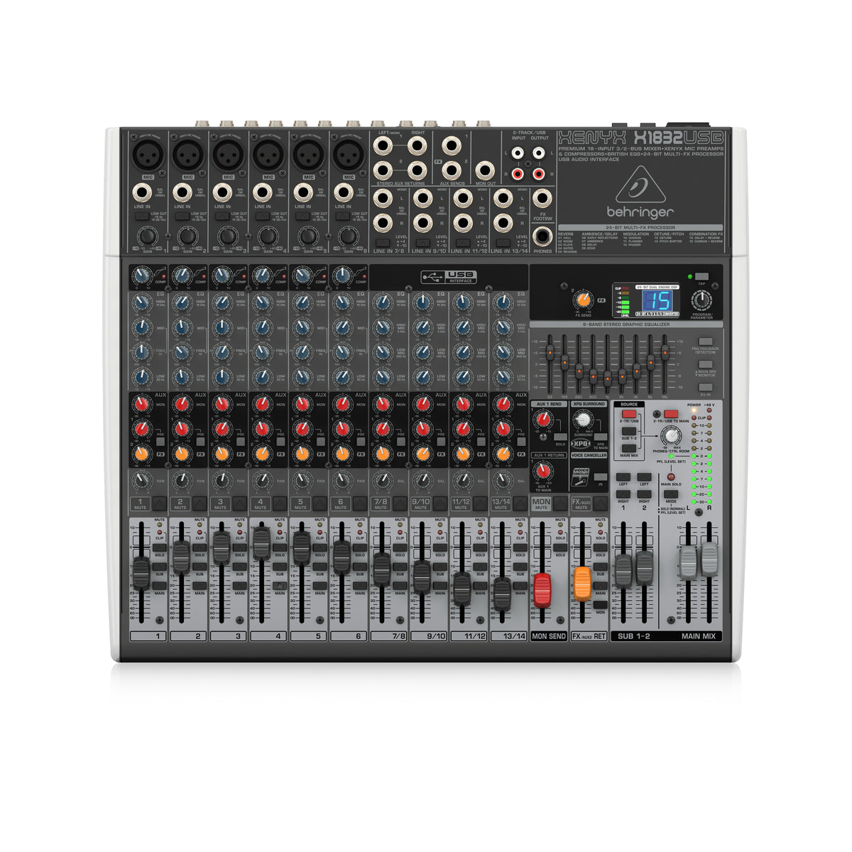 Behringer Xenyx X1832USB Mixer with USB and Effects – Swee Lee