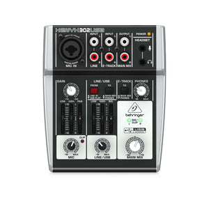 Behringer XENYX 302USB 3-Channel Mixer w/ USB, UK