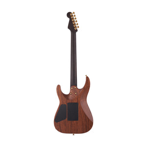Charvel MJ DK24 HSH 2PT Mahogany w/ Figured Walnut Electric Guitar, Streaky Ebony FB, Natural