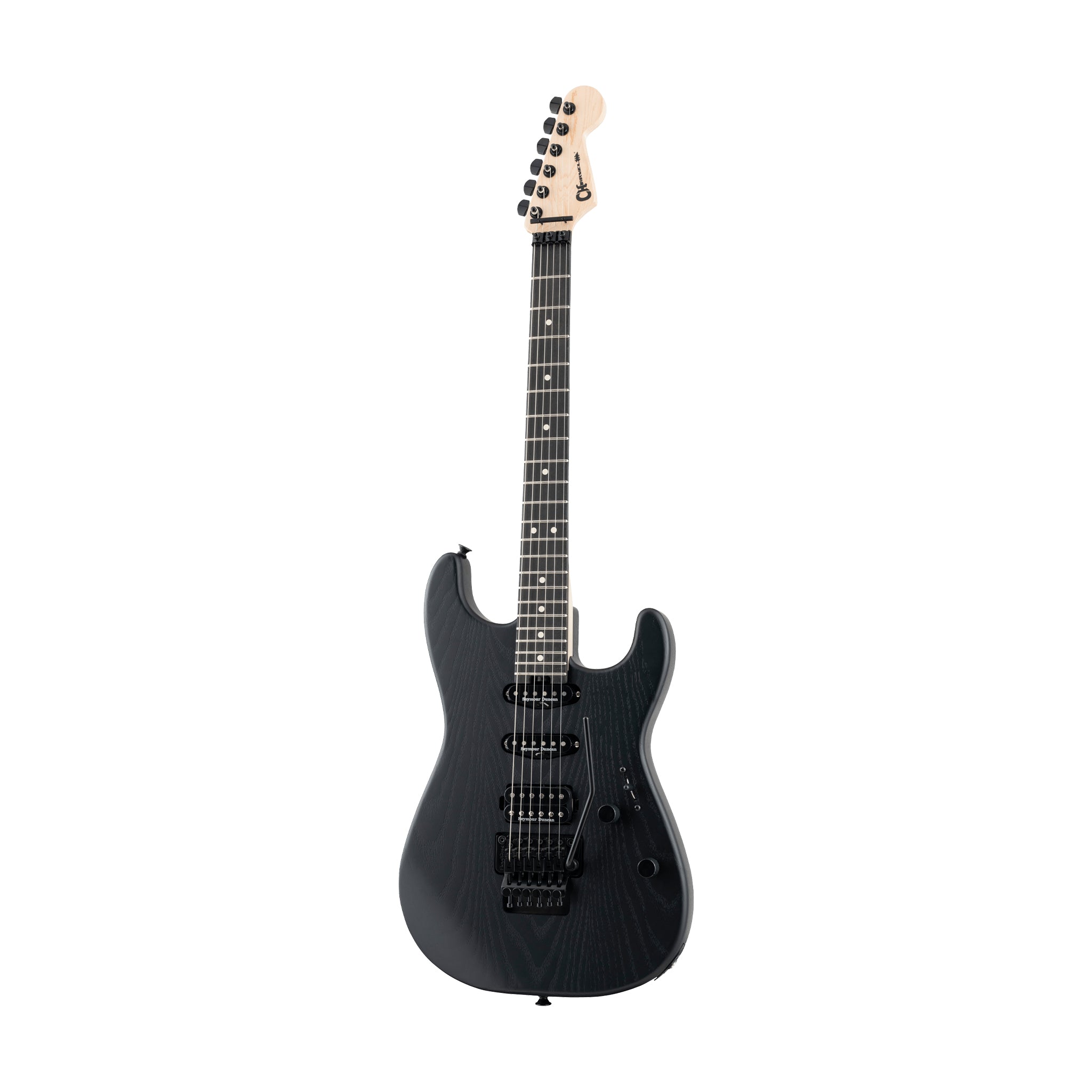 Charvel Pro-Mod San Dimas Style 1 HSS FR Sassafras Electric Guitar, Ebony FB, Satin Black