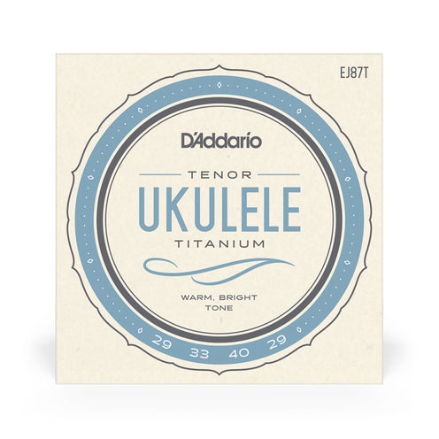 D'Addario EJ87T Titanium Ukulele Strings, Tenor