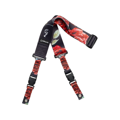 DiMarzio DD2246 Polyphia Floral Muse ClipLock Guitar Strap, Black