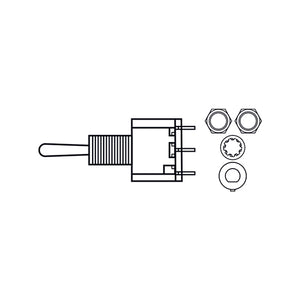 DiMarzio EP-1107 DPDT Mini Switch (On/Off/On)
