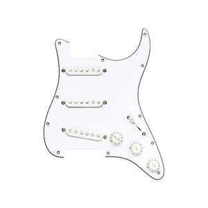 DiMarzio FG2108WA5 Pre-Wired Stratocater Replacement Pickguard, White