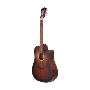 D'Angelico Premier Bowery LS Dreadnought Acoustic Guitar, Aged Mahogany