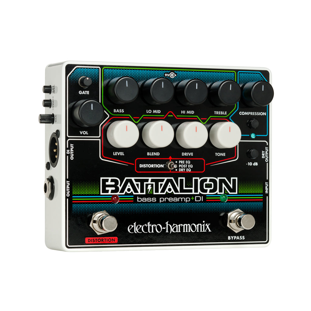 Electro-Harmonix Battalion Bass Preamp and DI Effects Pedal