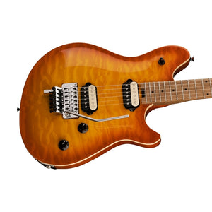 EVH Wolfgang Special QM Electric Guitar, Baked Maple FB, Solar Burst