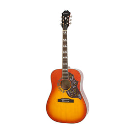 Epiphone Hummingbird Studio Solid Top Acoustic Guitar w/Fishman Sonitone, Faded Cherry Burst