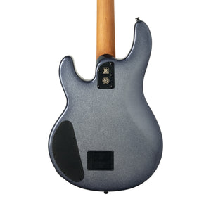 Ernie Ball Music Man Dark Ray Bass Guitar, Ebony FB, Starry Night