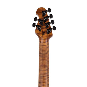 Ernie Ball Music Man JP15 Electric Guitar, Roasted Maple FB, Translucent Black Quilt