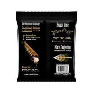 Ernie Ball Extra Light Aluminum Bronze Acoustic Guitar Strings, 10-50