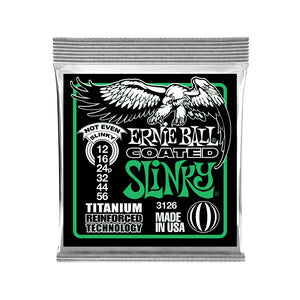 Ernie Ball Not Even Slinky Titanium RPS Coated Electric Guitar Strings, 12-56