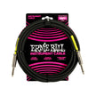 Ernie Ball 15FT PVC Straight to Straight Instrument Cable, Black