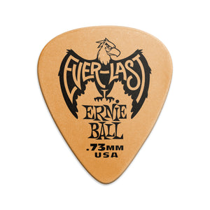 Ernie Ball Everlast Delrin .73mm Guitar Picks, Orange, 12-Pack
