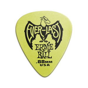 Ernie Ball Everlast Delrin .88mm Guitar Picks, Green, 12-Pack