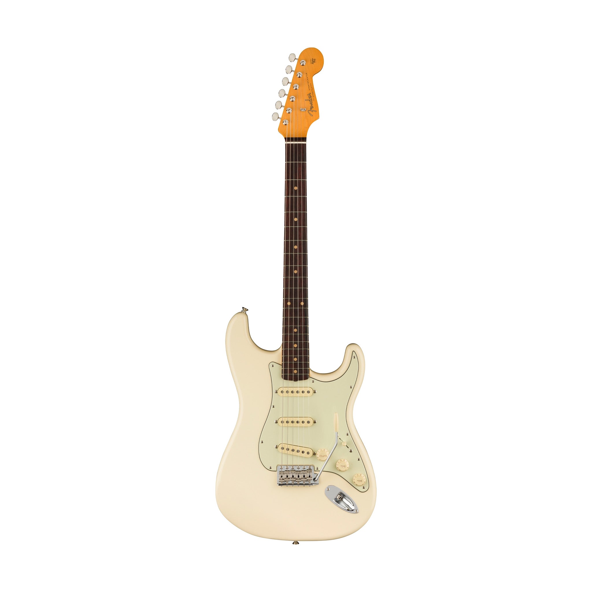 Fender American Vintage II 61 Stratocaster Electric Guitar, RW FB, Olympic White