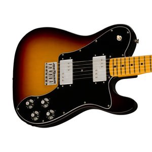 Fender American Vintage II 75 Telecaster Deluxe Electric Guitar, Maple FB, 3-Tone Sunburst