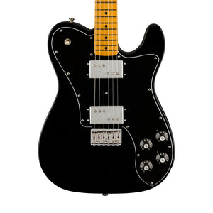 Fender American Vintage II 75 Telecaster Deluxe Electric Guitar, Maple FB, Black