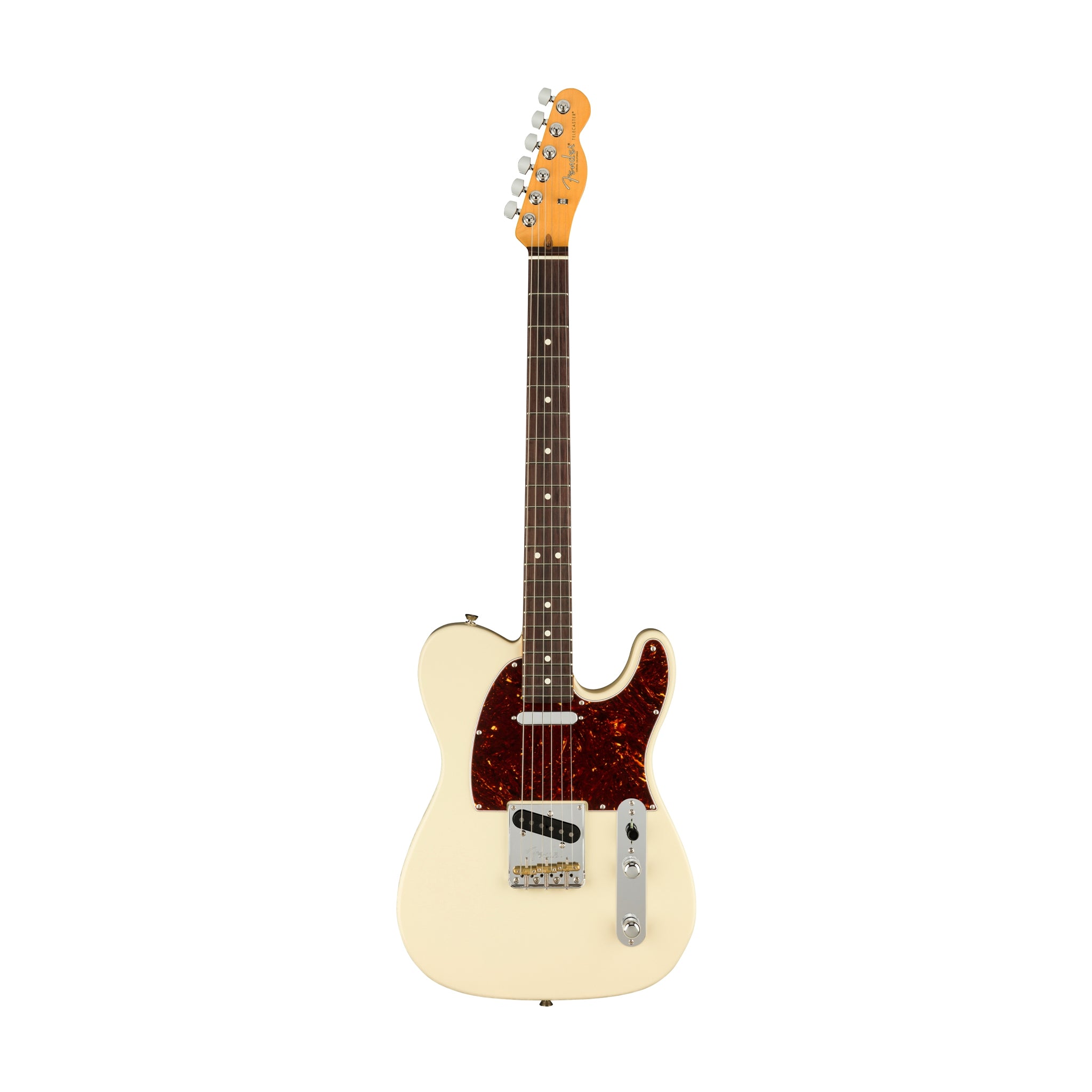 Fender American Professional II Telecaster Electric Guitar, RW FB, Olympic White