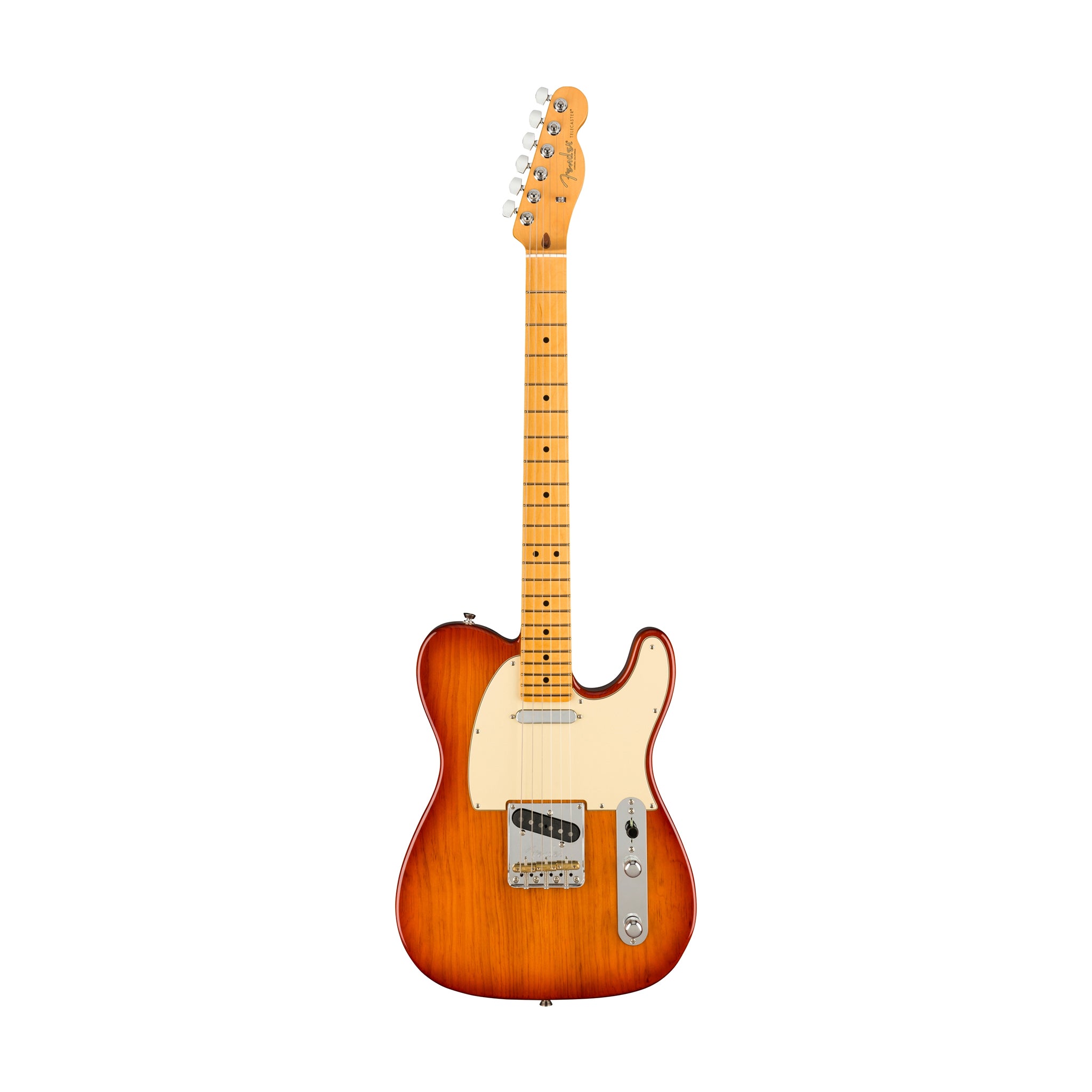 Fender American Professional II Telecaster Electric Guitar, Maple FB, Sienna Sunburst