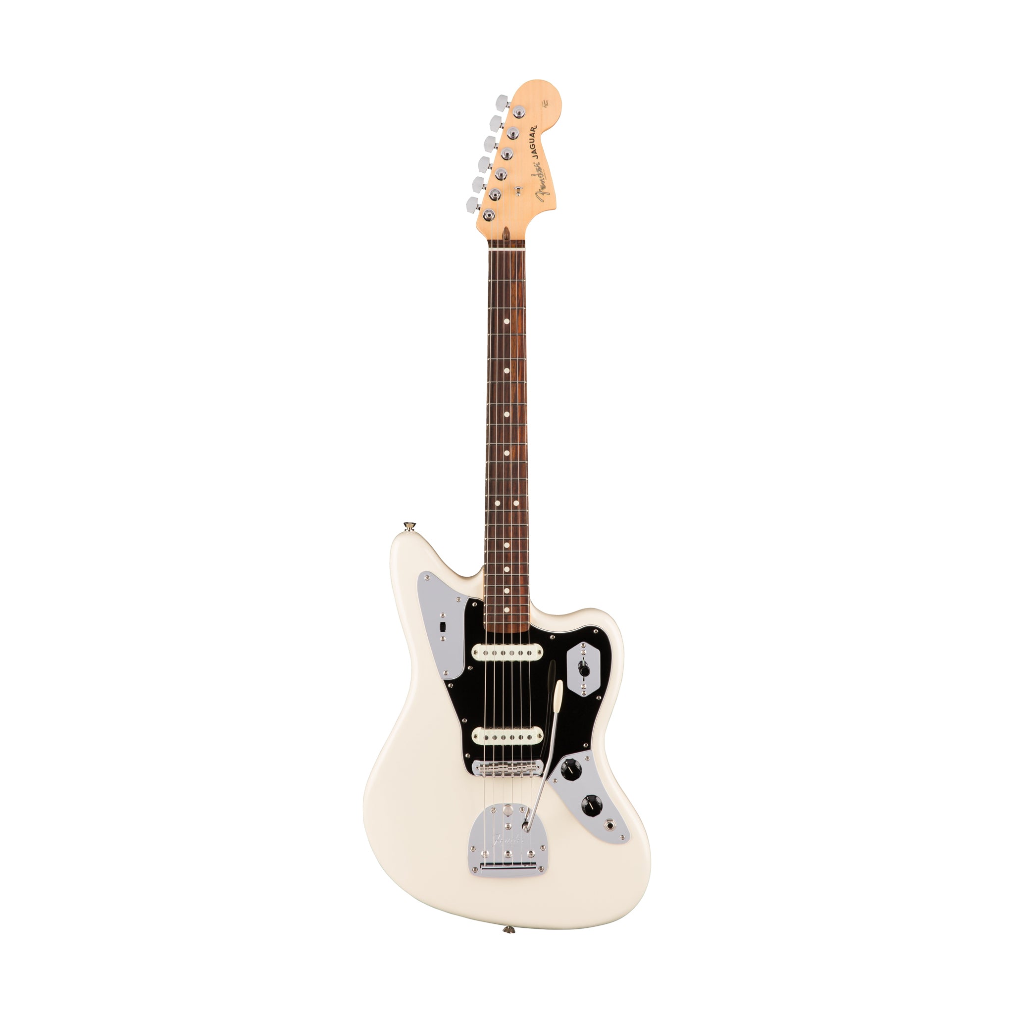 Fender American Professional Jaguar Electric Guitar, RW FB, Olympic White