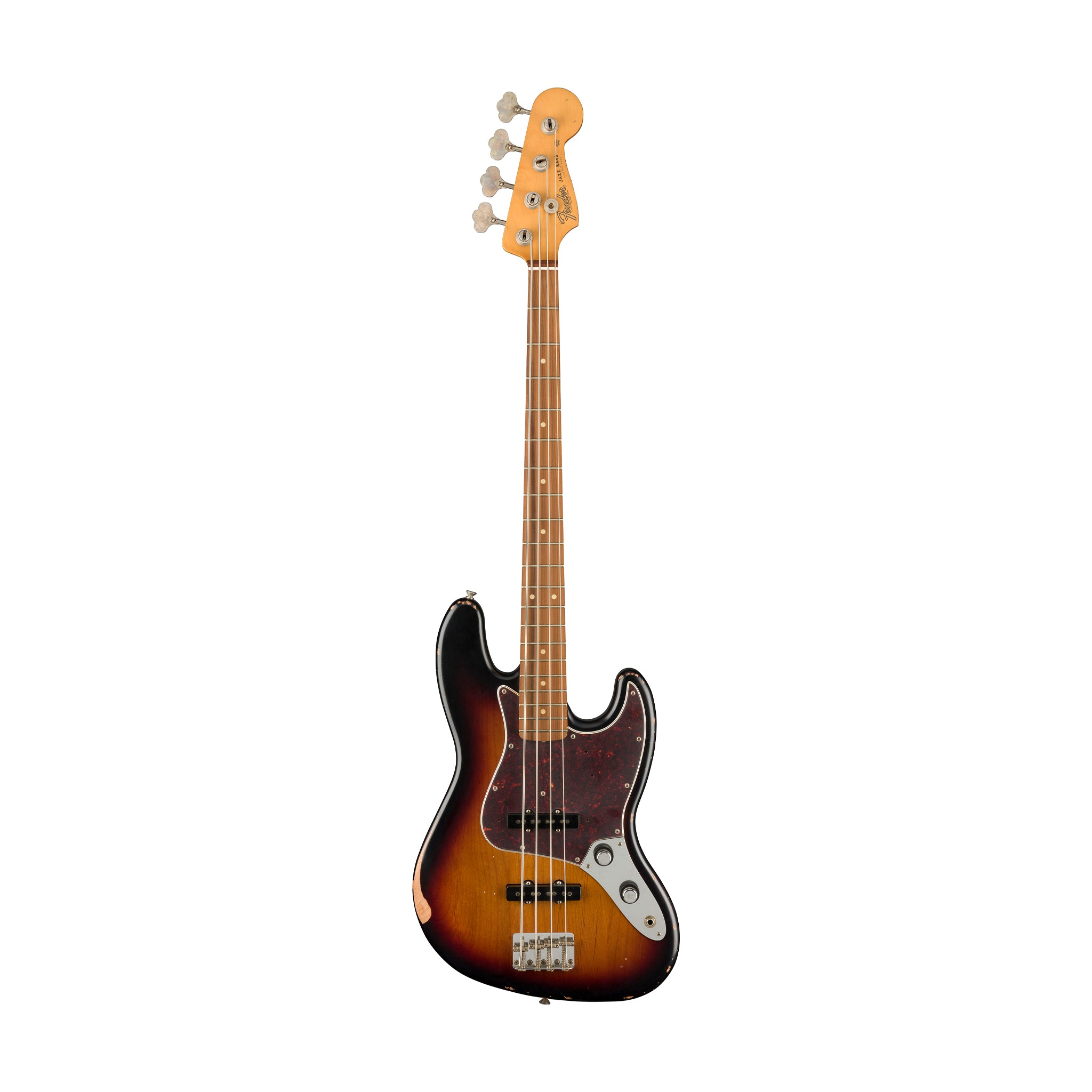 Fender 60th Anniversary Road Worn 60s Jazz Bass Guitar, 3-Colour Sunburst
