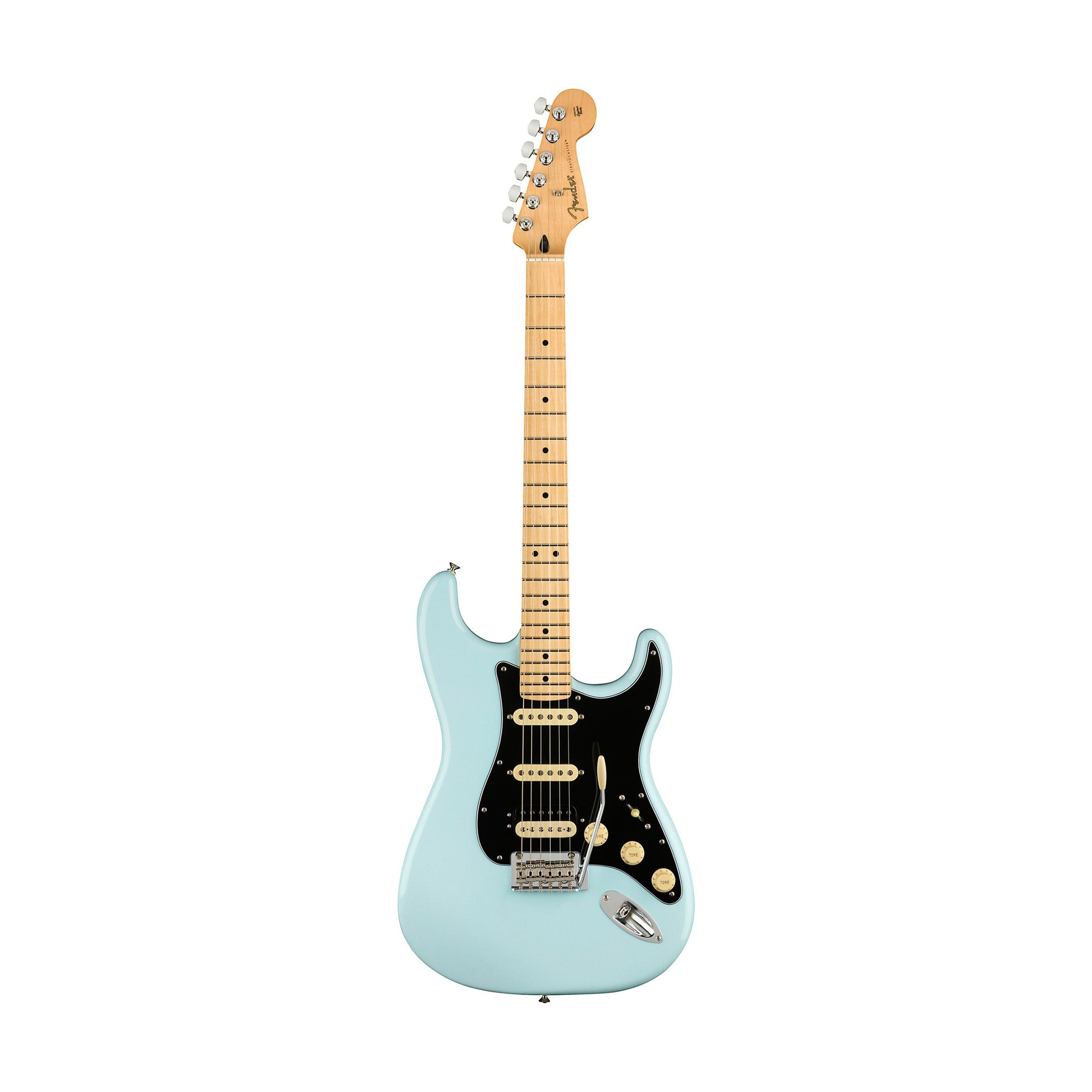 Fender Ltd Ed Player HSS Stratocaster Electric Guitar, Maple FB, Sonic Blue