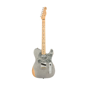 Fender Brad Paisley Road Worn Telecaster Electric Guitar, Maple FB, Silver Sparkle (B-Stock)