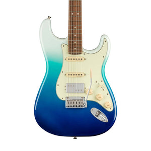 Fender Player Plus HSS Stratocaster Electric Guitar, PF FB, Belair Blue